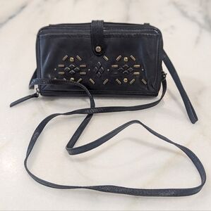 The Sak leather wallet/crossbody/wristlet